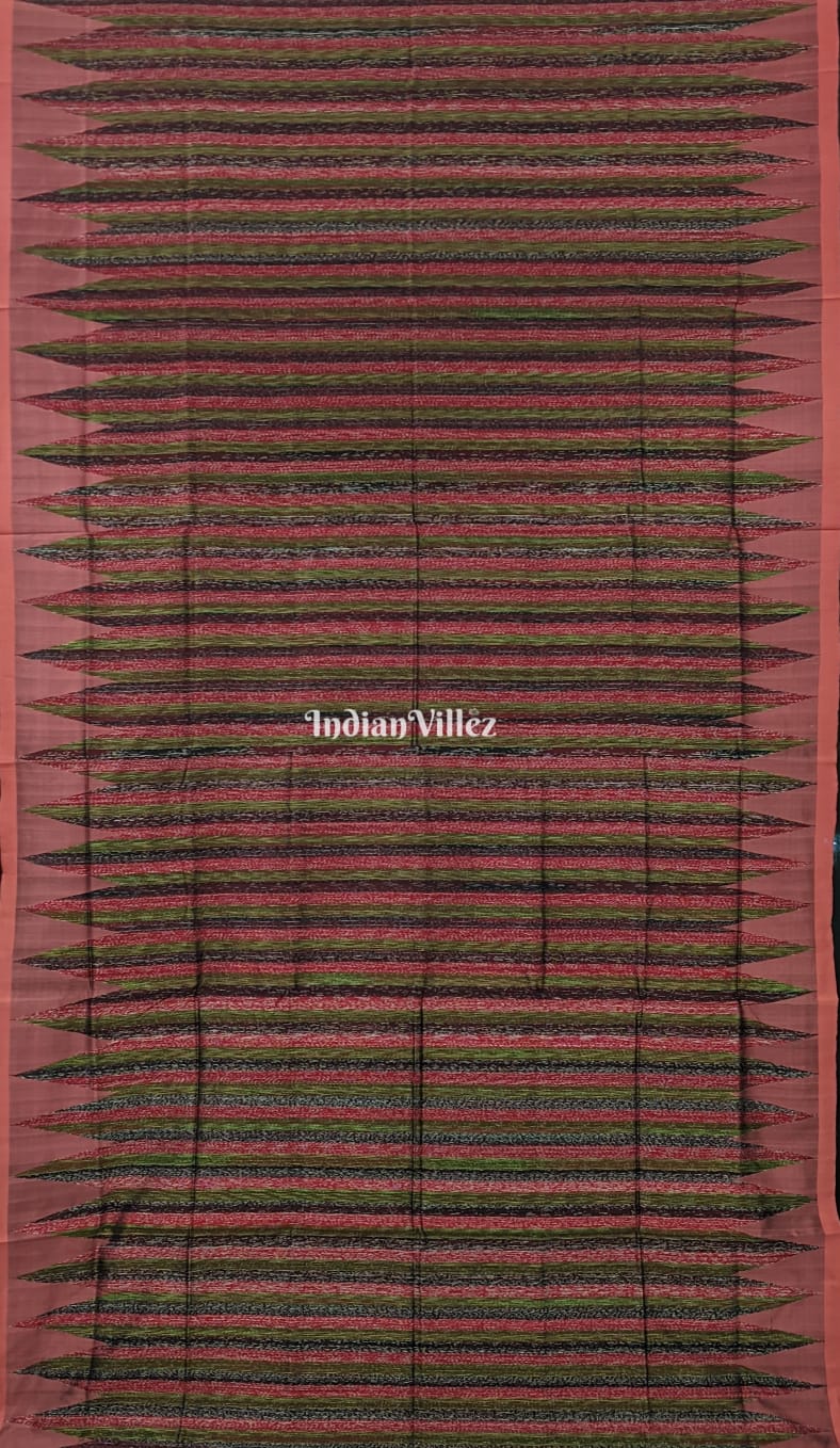 Brown Odisha Handloom Contemporary Sambalpuri Silk Saree