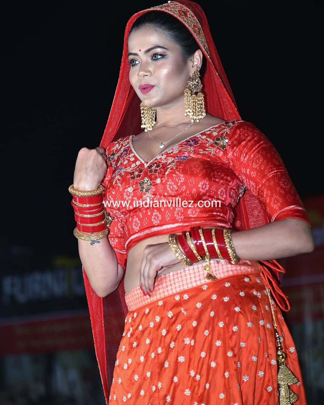Red Zardogi Work Handloom Silk Bridal Lehenga Choli - IndianVillèz